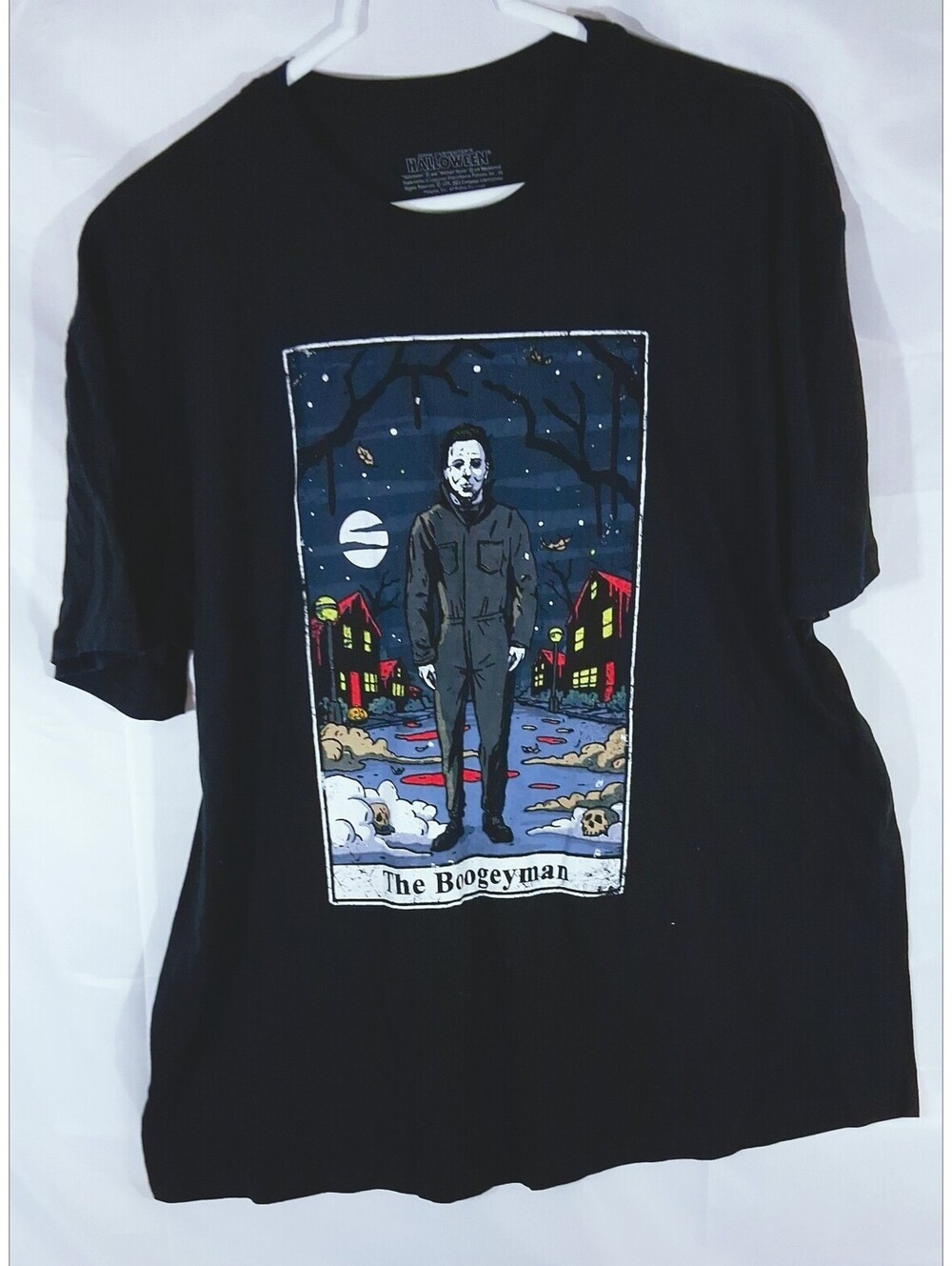 BOOGEYMAN Halloween T-Shirt Short Sleeve 100% XL John Carpenter Michael Myers